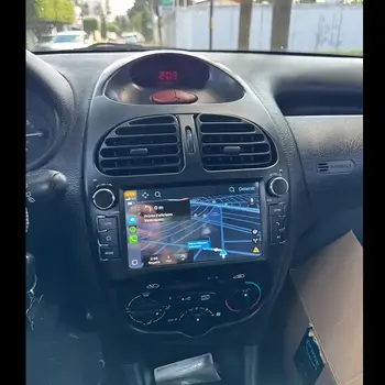 Autorádio Carplay Android 11 GPS pro Peugeot 206 206CC 206SW 2000-2016 8/2000 bezdrátové Android multimediální navigace WIFI 8 nejlepší prodej Multimédia Peugeot 206 Plus - №6