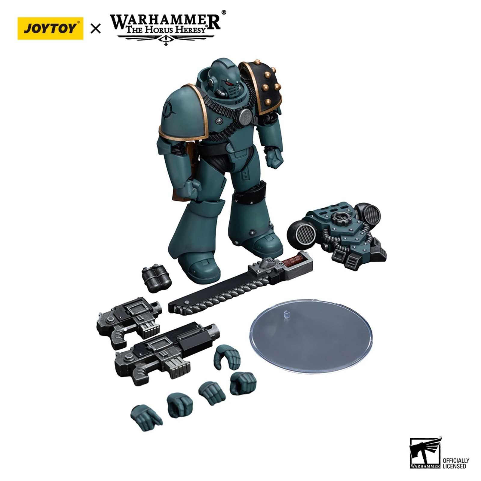 JOYTOY Warhammer 40000 1/18 Action JT9602 Sons of Horus MKIV Escouade tactique Légionnaire avec bolter