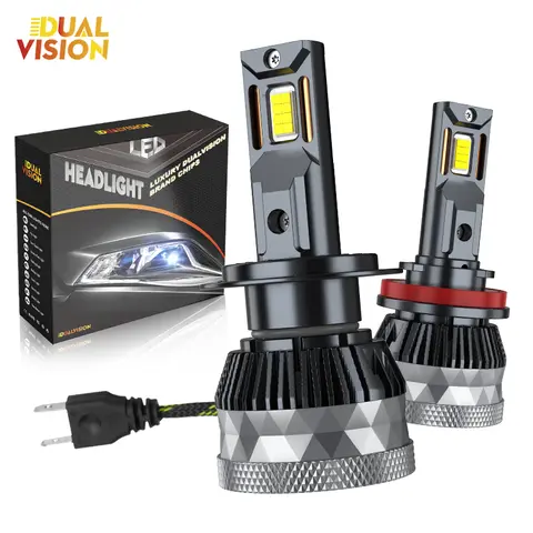 Faro LED para coche K5C H7 LED H11 H4 H1 H8 H9 H3 HB3 HB4 9005 9006 9012 blanco 6000K 180W 60000LM lámpara LED para automóvil luces antiniebla Turbo