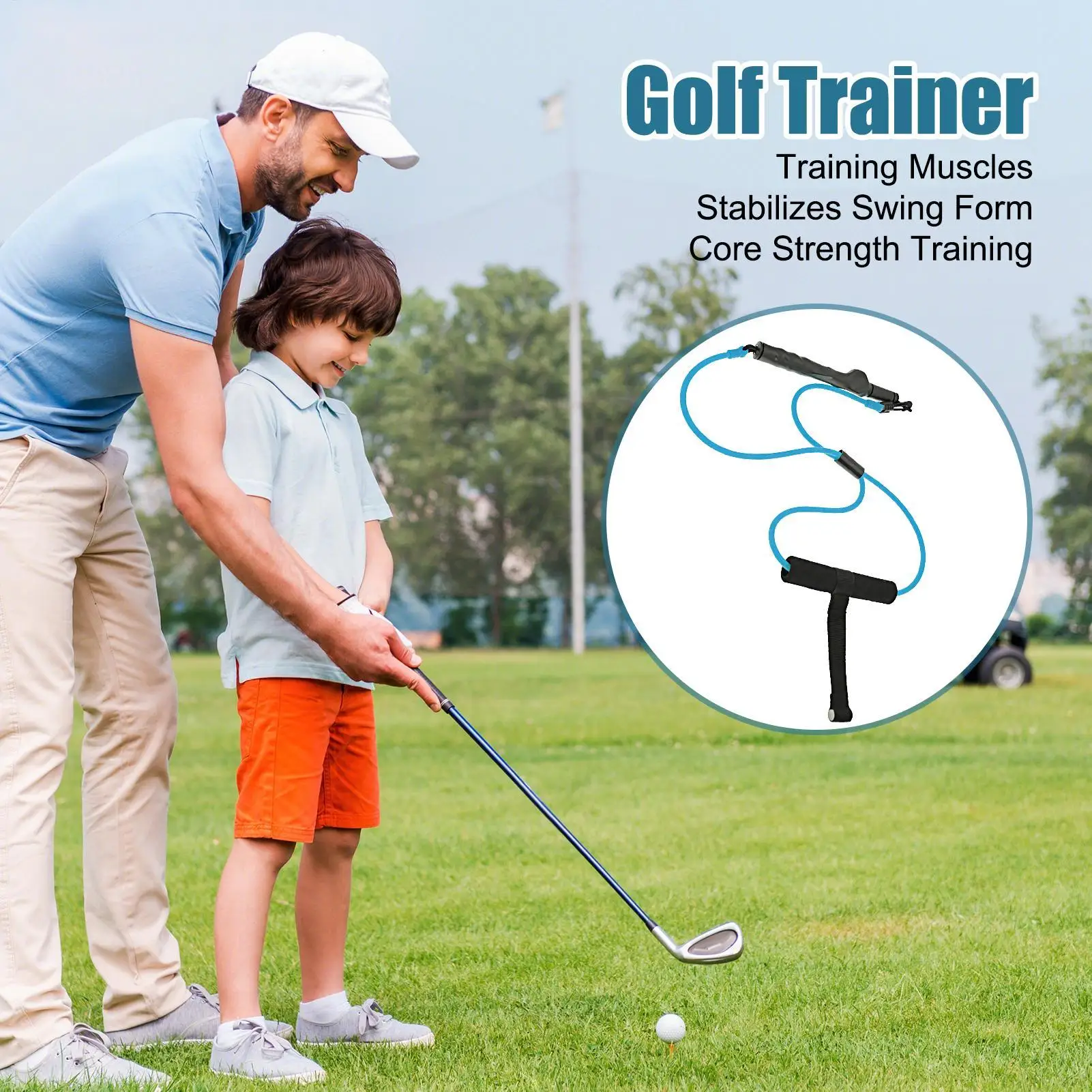 

Веревка для тренажера для гольфа, латексная веревка для тренажера для гольфа, профессиональный корректор, аксессуары для игры в гольф для фитнеса, ударов, взрослых