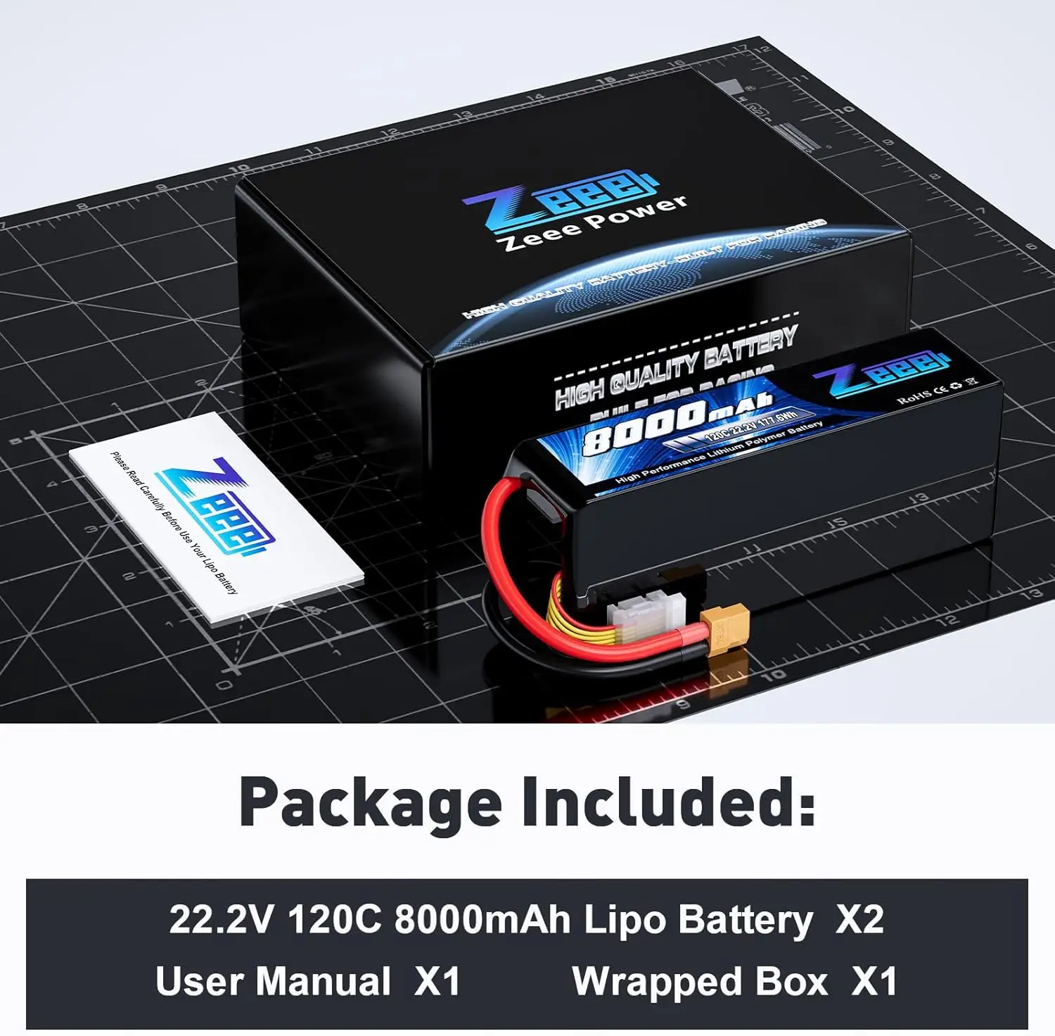 Zeee 6s 8000mah lipo bateria 22.2v 120c fpv drone bateria softtcase com plugue xt60 para carros rc deserto barco corrida modelos hobby
