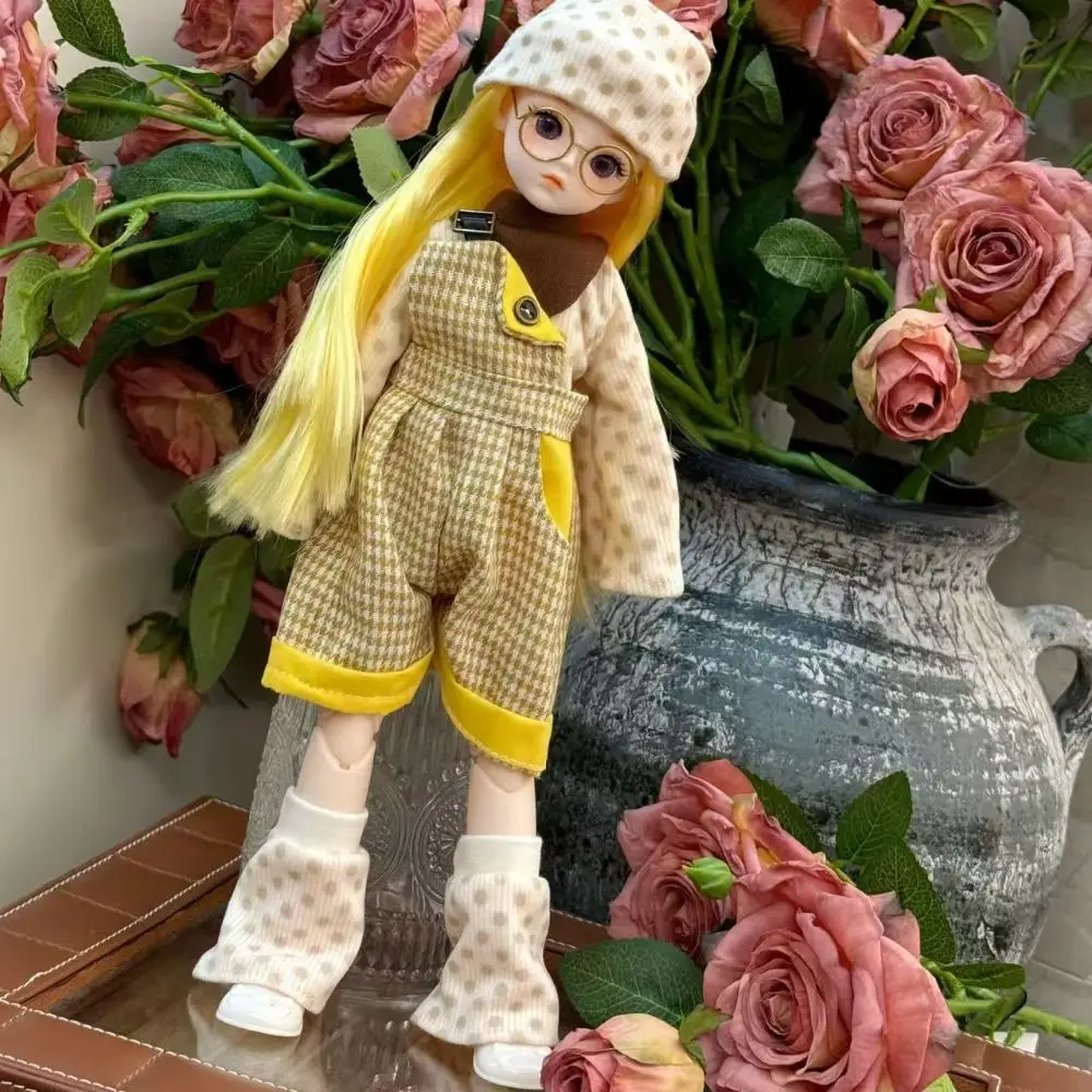 1 Set 30cm 30cm Doll with Clothes Long Hair Attractive Eyes Princess Dress Up Dolls with Wig Make Up Ball Jointed