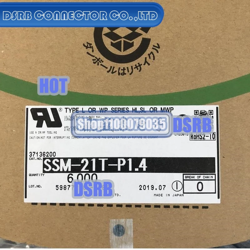 

6000pcs/lot SSM-21T-P1.4 18-22AWG 100% New and Original