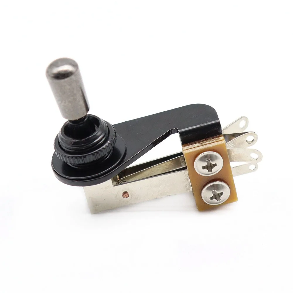 3 Way Guitar Switch Metal Guitar Pickup Selector Toggle Switch Metal Tip L Type for Electric Guitar