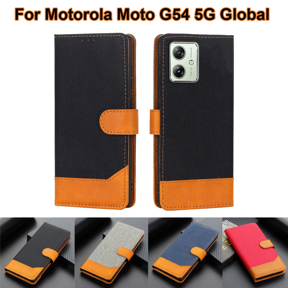 

Magentic Book Wallet Case For Moto G54 5G Global Funda Leather Coque Flip Cover For Capas Motorola Moto G54 5G China 6.5" Hoesje