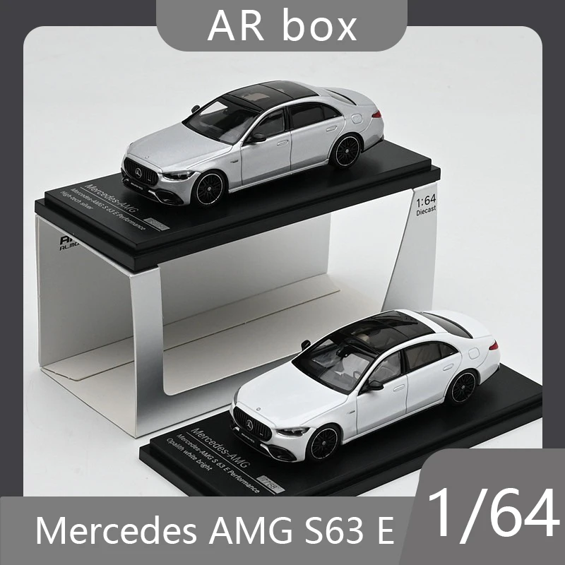 

Almost Real AR box 1:64 Mercedes AMG S63 E alloy car model collection boy toy desktop ornament birthday gift