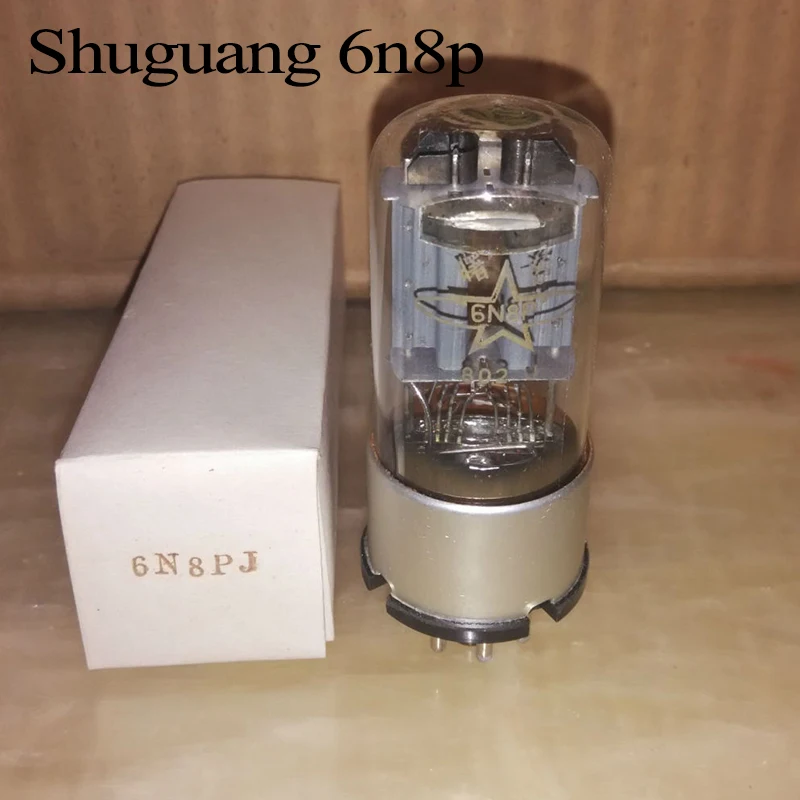 Shuguang 6n8p 6n8p-j electronic tube  6n8p 5692 ECC32 6H8C 6SN7 Vacuum tube sound color is soft for audio amplifier