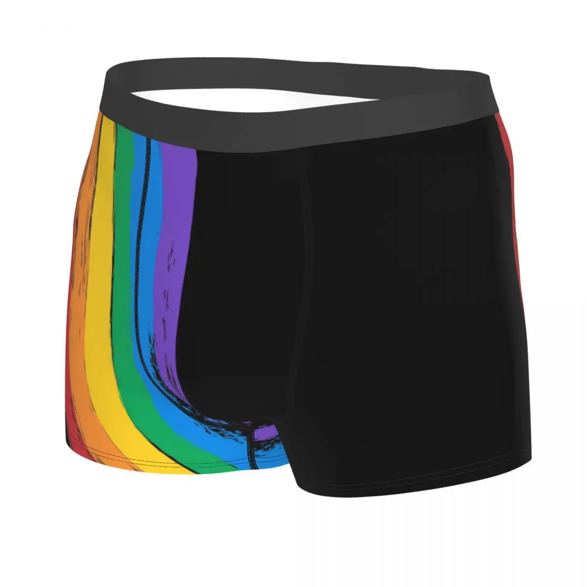 Custom Flag LGBT Boxer Shorts For Men 3D Printed Gay Pride Lesbian Underwear Panties Briefs Soft Underpants