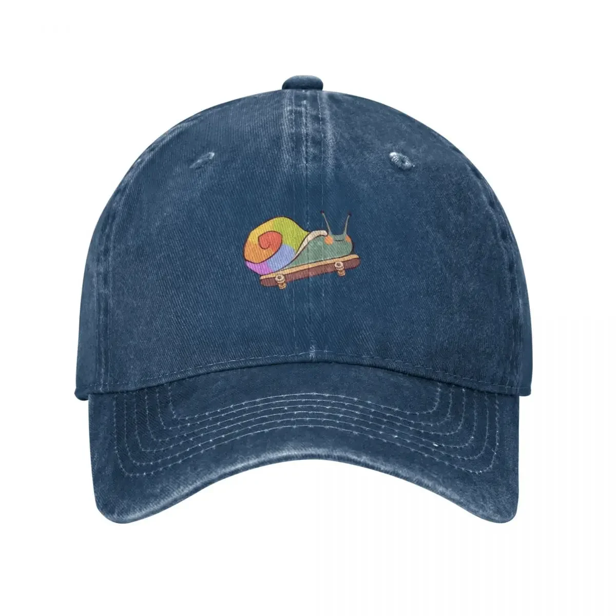 

pride snail on a skateboard Baseball Cap Kids Hat Wild Ball Hat Hat Beach Women Caps Men's