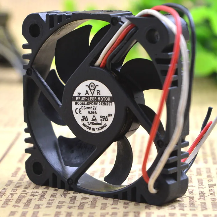 

ORIGINAL DFC501012M70T 12V 0.09A 5010 5CM 3WIRES COOLING FAN