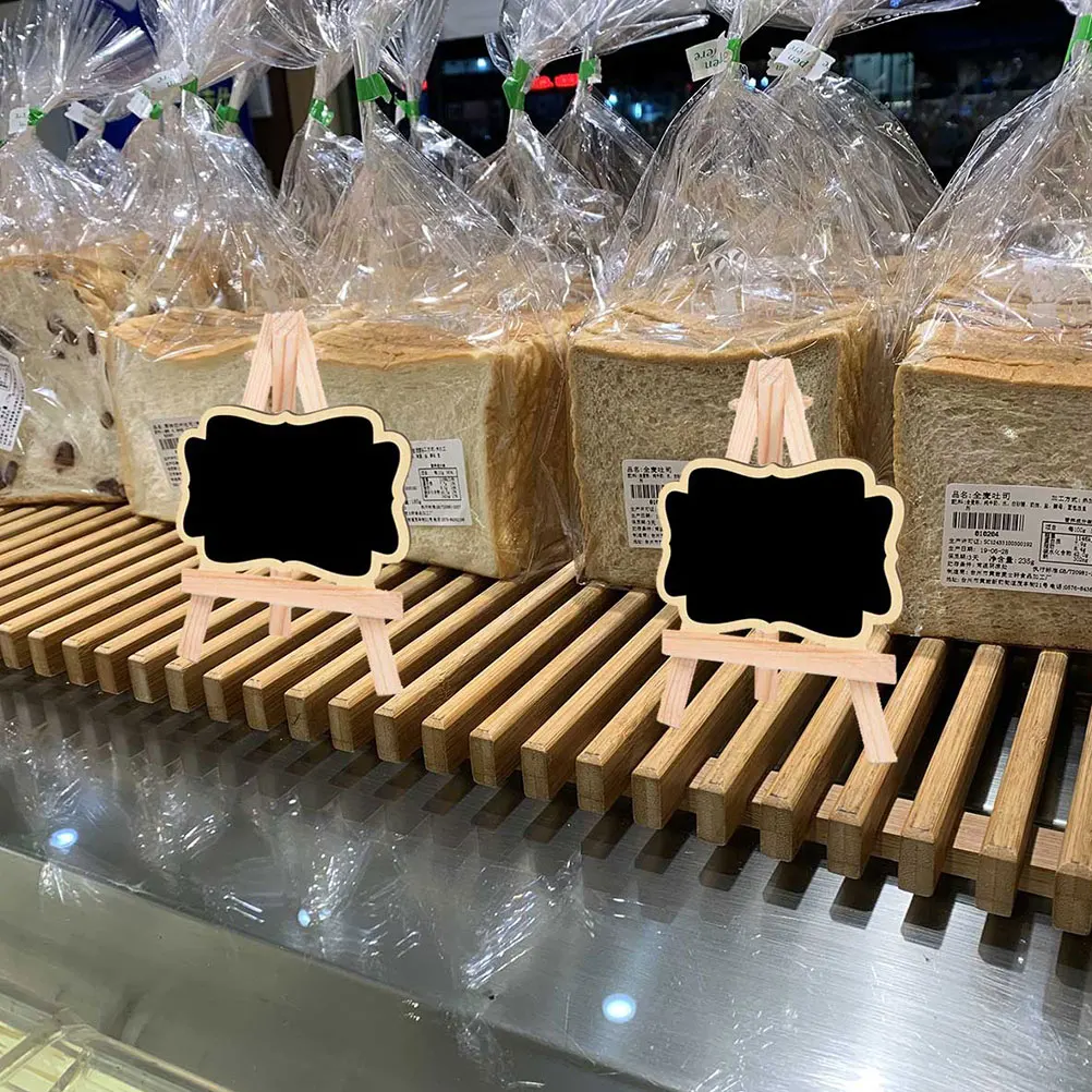 

6pcs Small Chalkboard Signs Decorative Boards Double Sided Message Board Tabletop Sign Food Labels Centerpiece Table Decorations