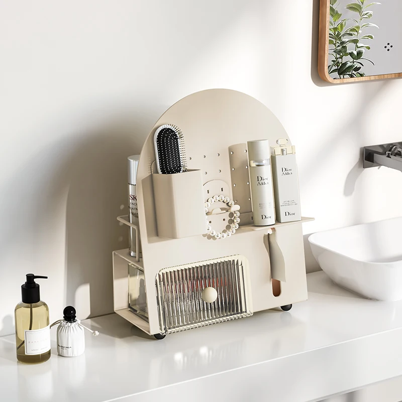 

Cosmetics, storage box, desktop, lipstick, storage, multi-function, round arch, storage