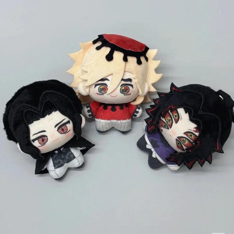 Autêntico novo em estoque ghost slayer lâmina 10cm algodão boneca morto por kawashiya genmi shitengen boneca pingente brinquedo de presente de natal