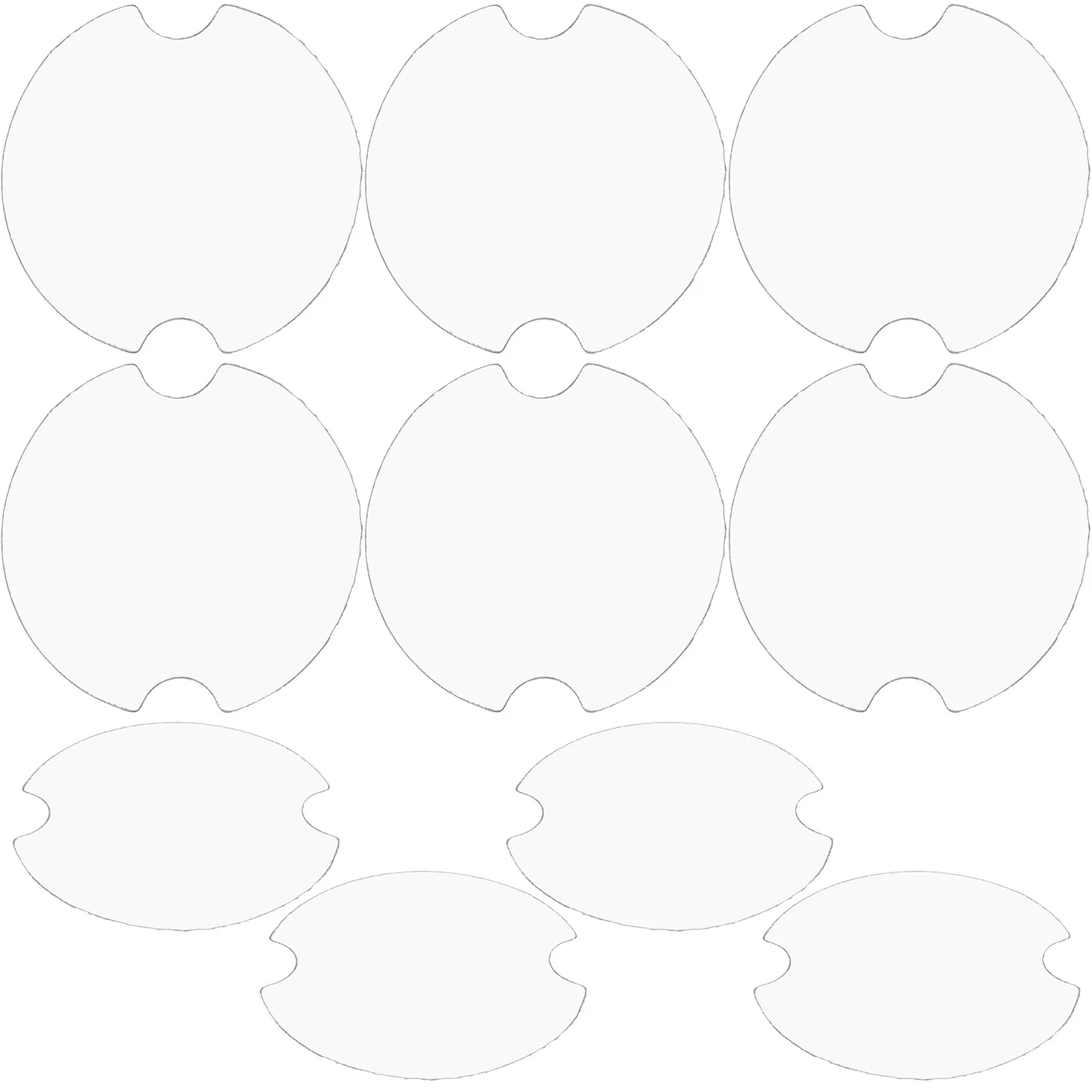 10Pcs Ring Display Stand Plastic Round Sheets Minimalist Jewelry Holder Photography Prop Retail Shop Organizer Showcase
