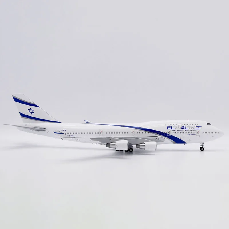 JC Wings Diecast 1:200 مقياس El Al Israel Airlines B747-400 4X-ELA الجلد المفاتيح الطائرات محاكاة سبيكة تذكارية جمع #4