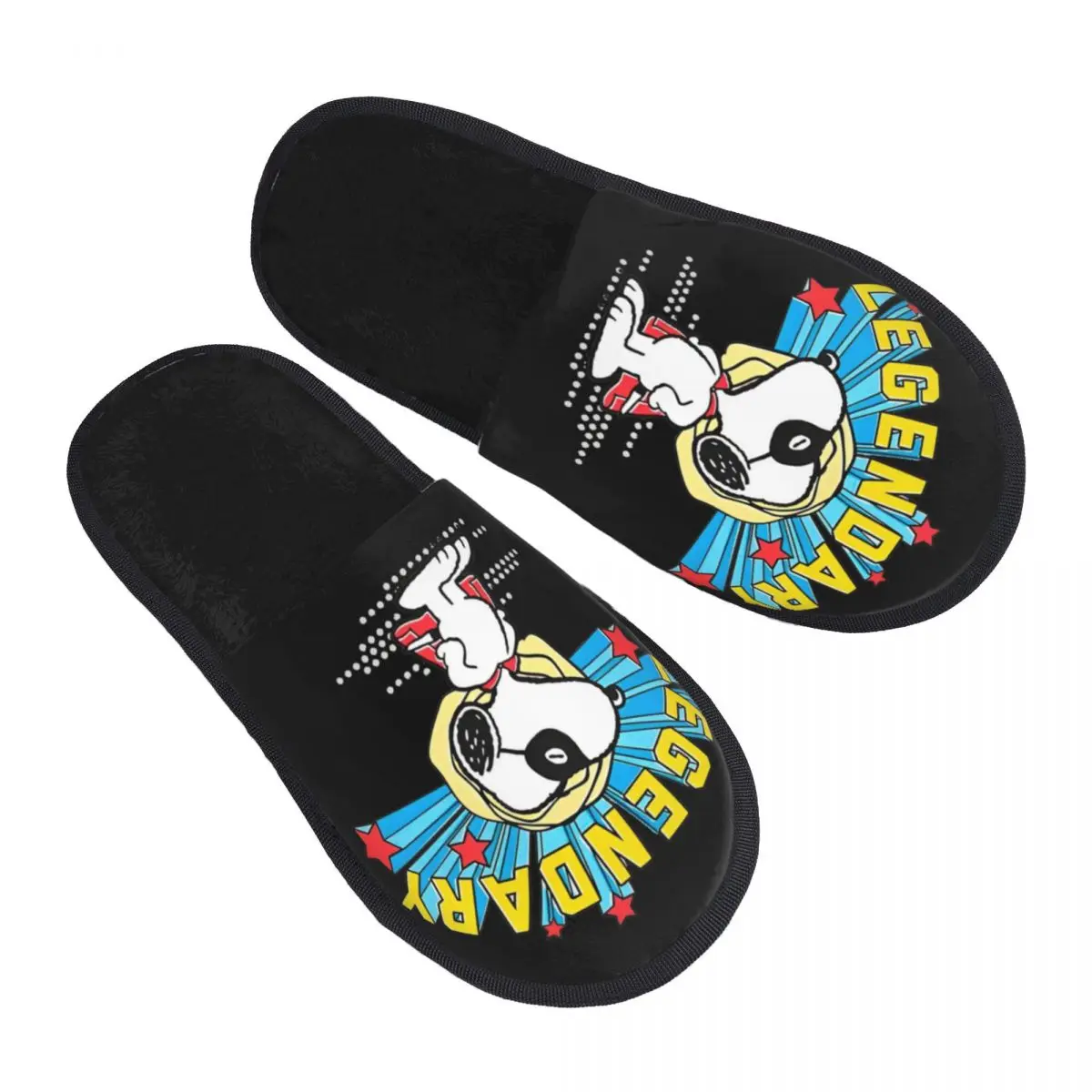 Winter Slippers Snoopy Peanuts Leagendary Merch Household Fur Slides Slippers Indoor Cozy Non Slip Slides