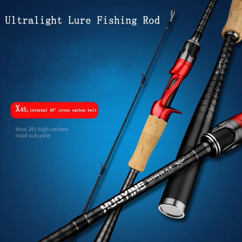 

AI-SHOUYU New Lure Rod 1.98m/2.13m High Carbon Fiber Spinning/Casting Rod Ultralight Fishing Lure Rod Pole