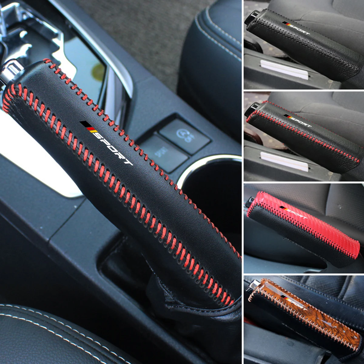 Auto PU Leder Handbremse Abdeckung Automobil Getriebe Handbremse Schutzhülle Für Audi BMW Mercedes Benz Für VW Ford
