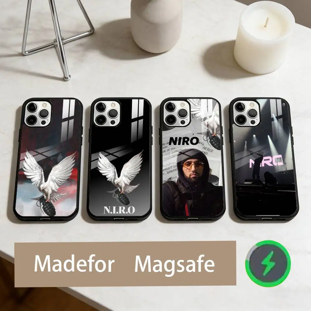 

Чехол для телефона N-NIRO OX для iPhone 17,16,15,14,13,12,11 Plus, Pro Max, магнитный для беспроводной зарядки Magsafe