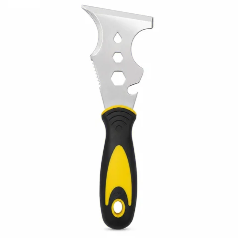1PC 15-in-1 Multi-Use Stainless Steel Putty Knife with Paint Scraper Wallpaper Can Opener - Home DIY Construction Tool