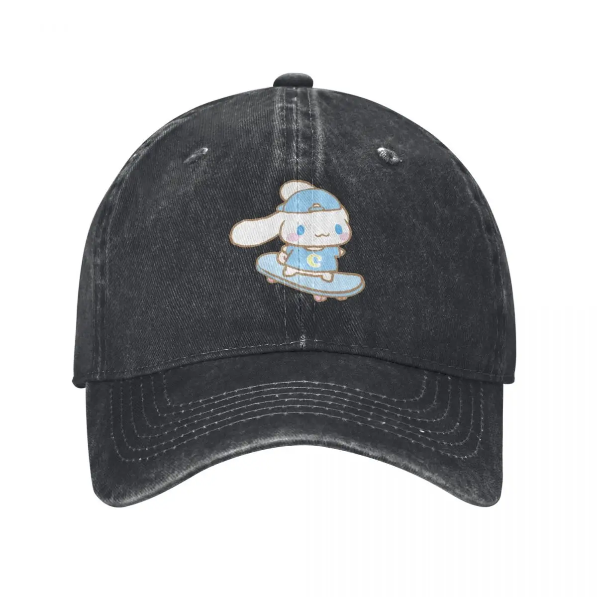 

NEW Washed Denim Hats Fashions Cinnamoroll Baseball Caps Vintage Outdoor Headwear