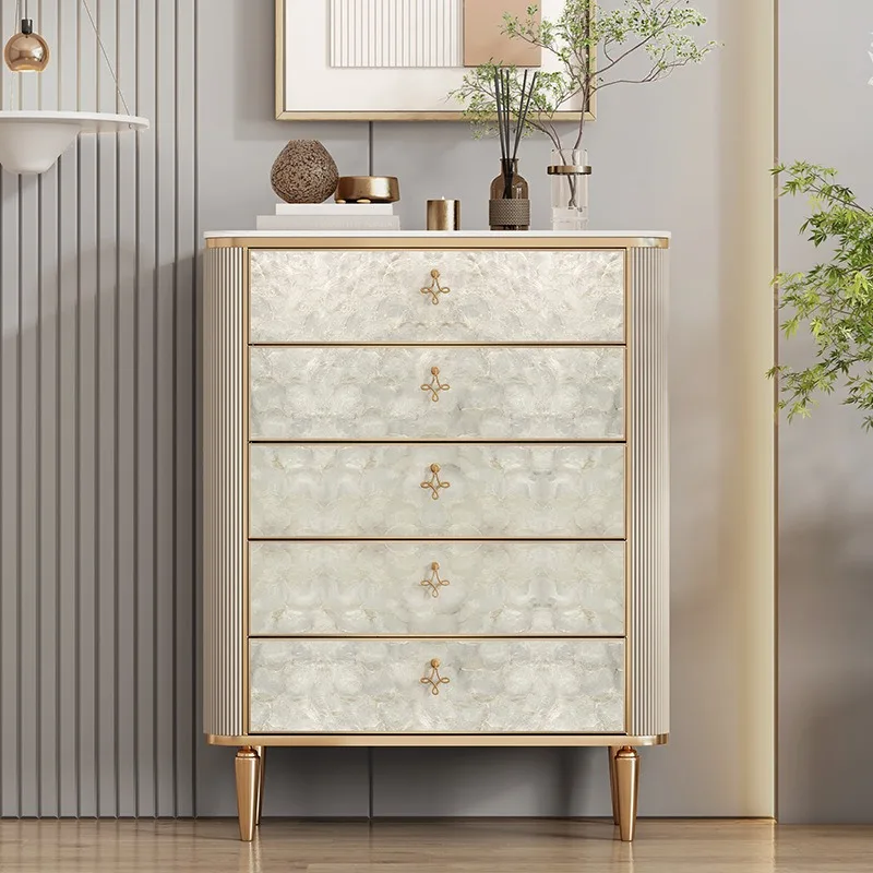 خزانة ذات أدراج لغرفة النوم، خزانة تخزين بأدراج من الخشب الصلب الراقية، خزانة بأدراج لغرفة المعيشة الحديثة والبسيطة