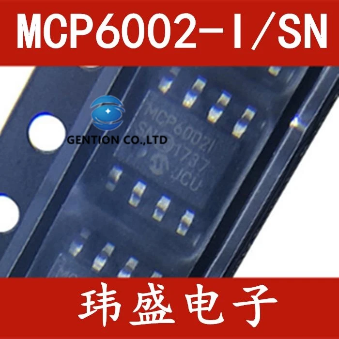 

Контроллер MCP6002T-I/SN MCP6002-I/SN SOP-8, 10 шт., в наличии, 100% новый и оригинальный