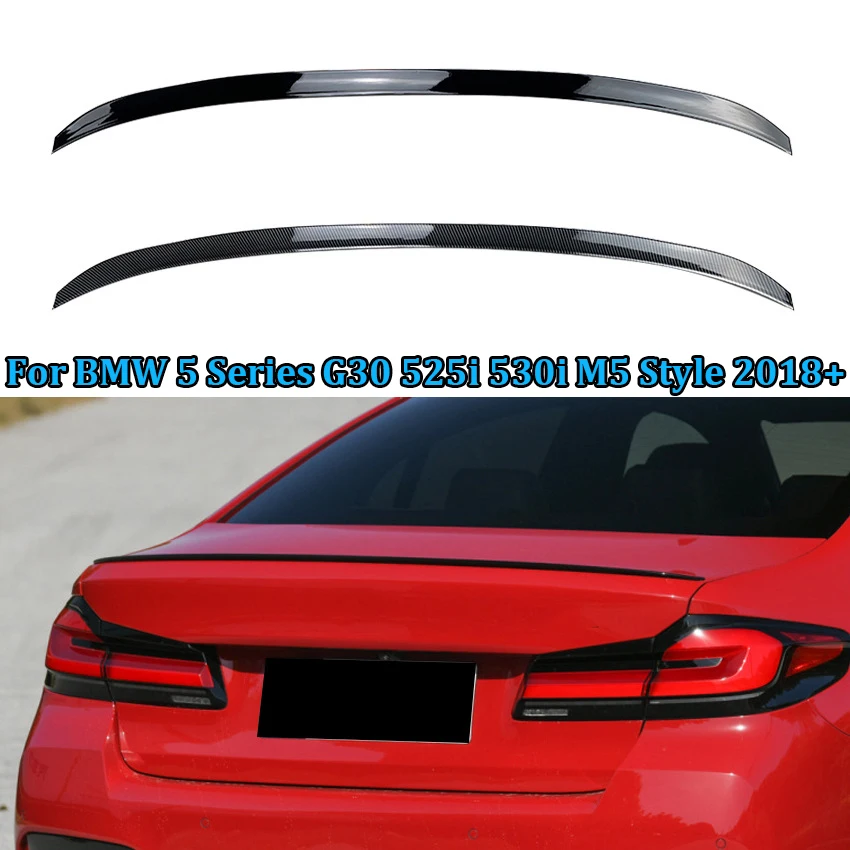 

For BMW 5 Series G30 525i 530i 2018 - 2023 M5 Style Rear Trunk Spoiler Wing Tail Trunk Spoiler Wings Lip Body Kit Tuning Trim