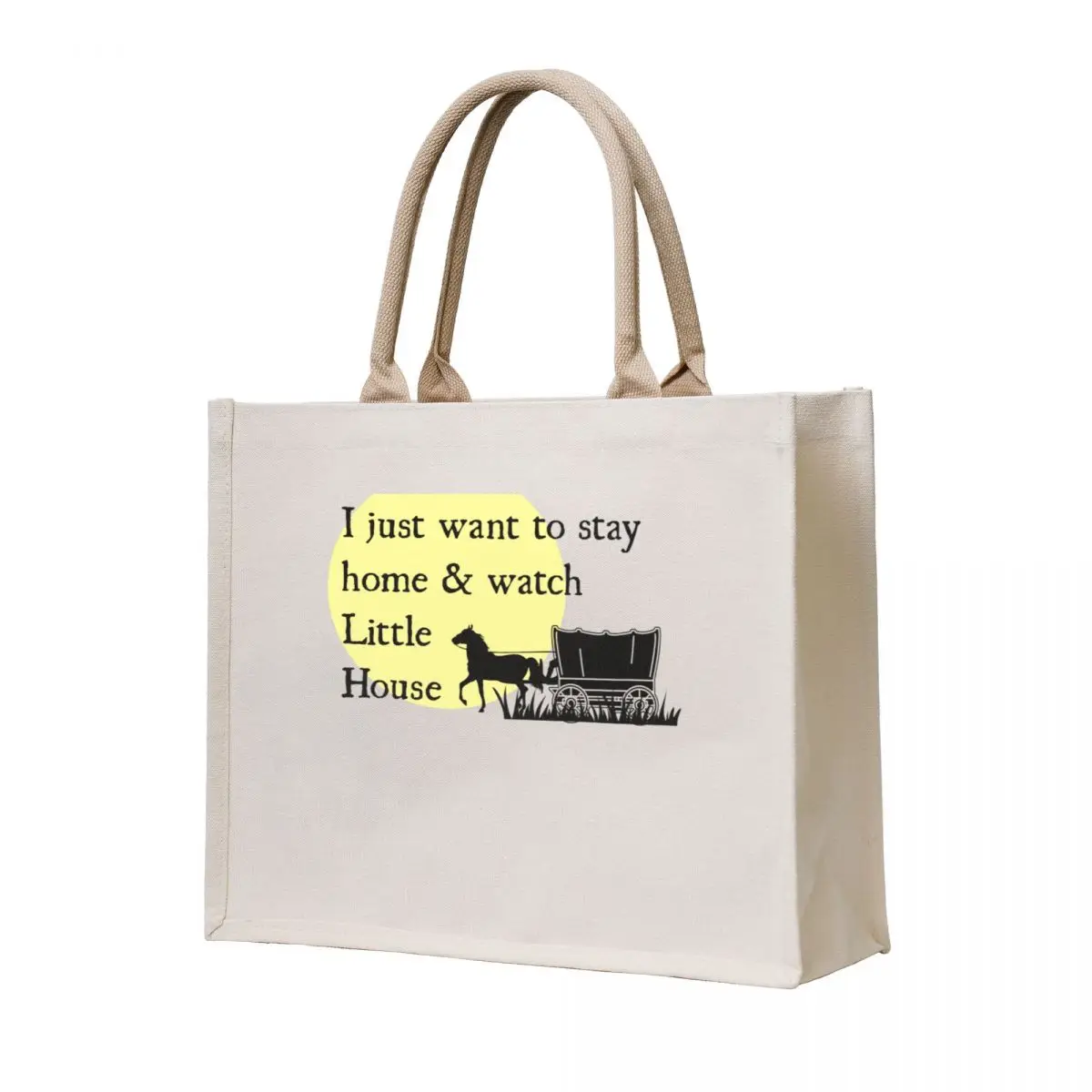 

Stay Home & Watch Little House Tote Bag Gift bag tote bags aesthetic tote bag women
