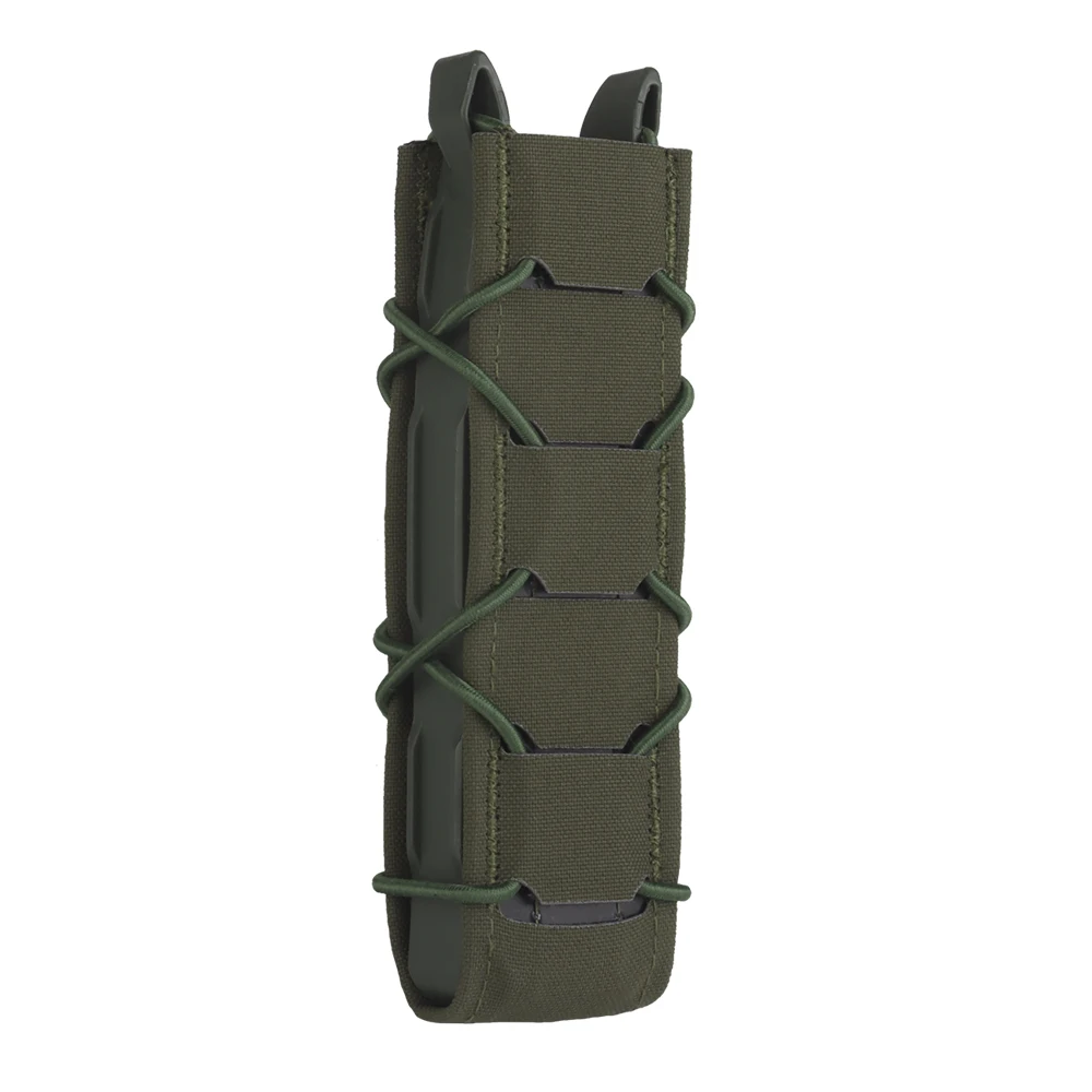 Tactical Extended Pistol Magazine Pocket Submachine Gun Long Single Mag MOLLE Hunting Accessory