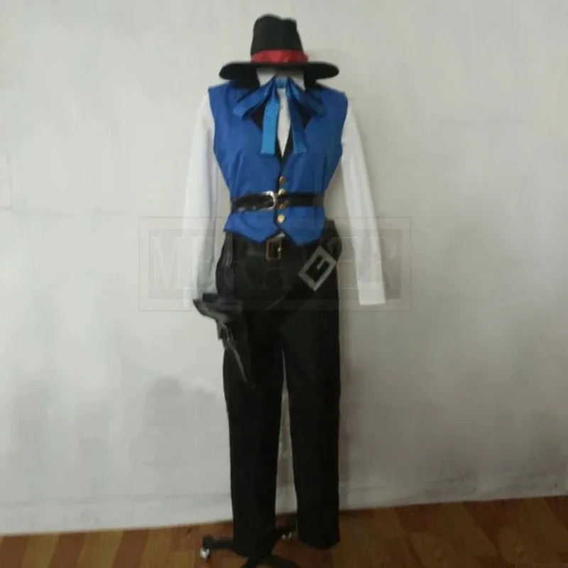 게임 OW Jesse McCree 코스프레 의상 할로윈 파티 크리스마스 유니폼 모든 크기 맞춤 제작