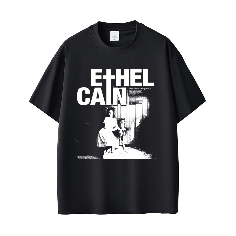 

Singer Ethel Cain Preacher's Daughter Album Graphic T Shirt Men Women Gothic Oversized Short Sleeve T-shirt Streetwear Unisex
