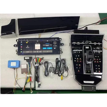 Sattel Panel Für Porsche Panamera 2010-2017 Carplay Radio Touch Dashboard AC Elektrische Klimaanlage Vents Auto Center konsole