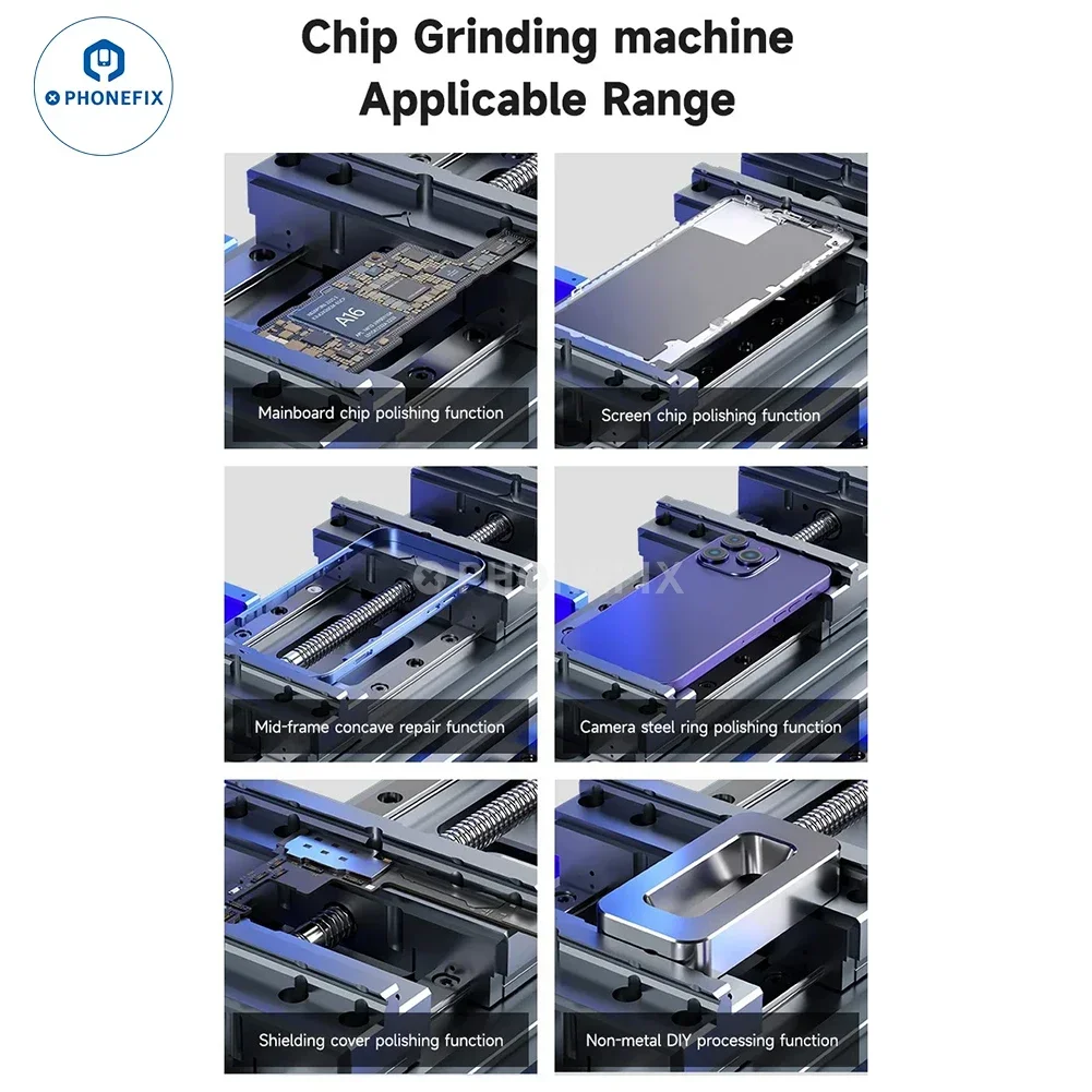 MECHANIC 3D-CM20S Chip Grinding Machine Three-axis Linkage CNC CPU Grinding Polishing for iPhone 6-15PM Screen Mainboard chip