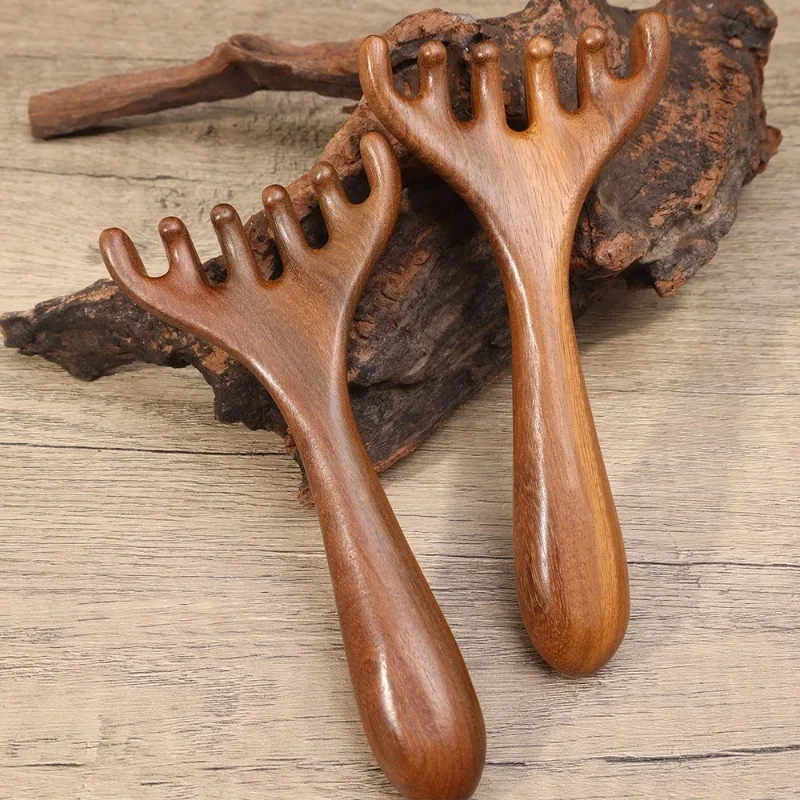 Массажная расческа для здоровья, терапия головы, релаксация кожи головы, скребок для лица, массажер для релаксации, инструмент для тела, материал из смолы