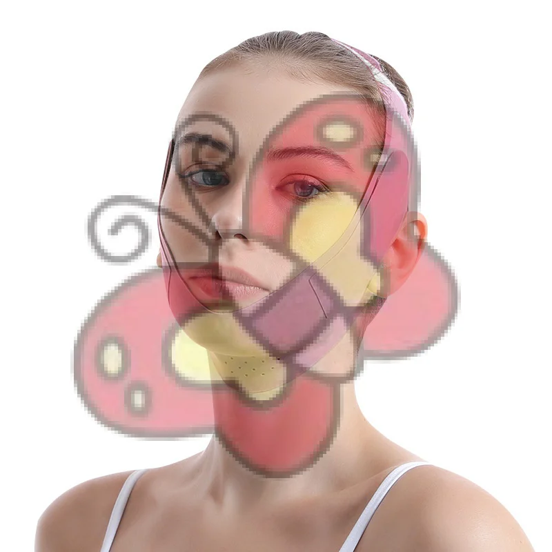 1pc Herbruikbare Gezicht Afslanken Bandage V Lijn Bandage Vrouwen Kin Wang Lift Up Riem Gezichtsmassage Band Gezicht Huidverzorging schoonheid Gereedschap