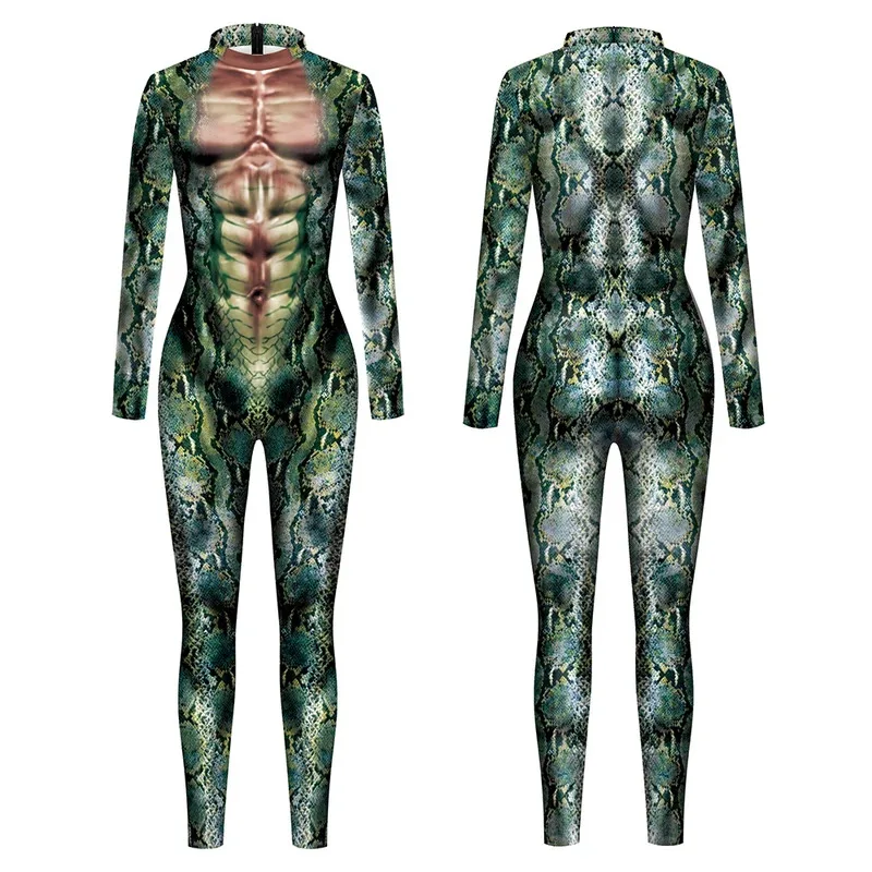 Sky02 Halloween Animale Tuta Serpente Costume Cosplay Tigre Tuta Spandex Tuta Festa Carnevale Stage Performance Dres88Ji