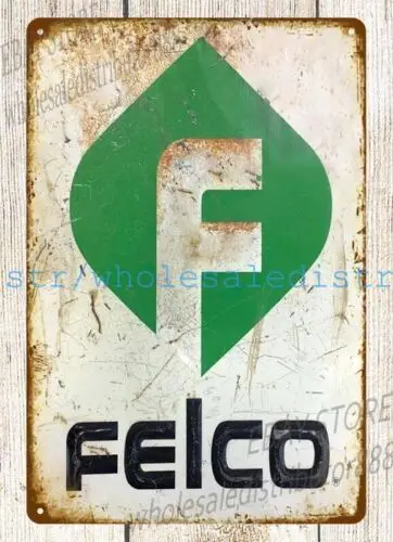 Felco gas station metal tin sign cafe pub inspirational dorm room wall decor