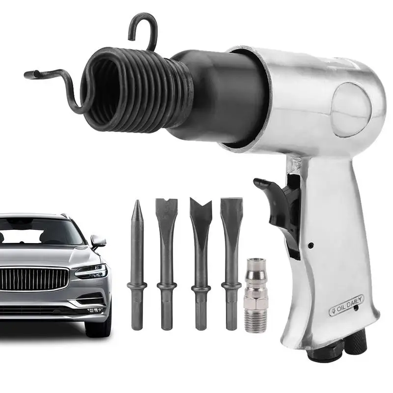 

1500g Air Hammer Kit Aluminum Alloy HandheldPistol Gas Shovels Small Rust Remover Pneumatic Tools For Cars Auto Motercycle