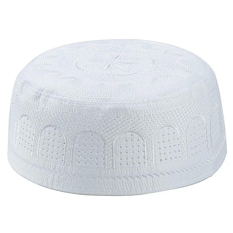 BOHOWAII Jewish Kippa Juif Islam Muslim Caps for Men Saudi Prayer Hat Skull Cap Embroidery Turban Ramadan Bonnet Musulman