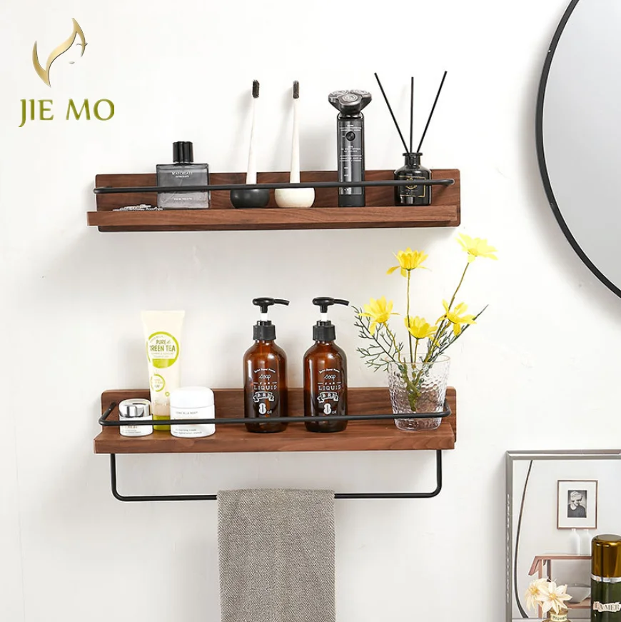 Bathroom shelving Bathroom toilet Toilet Washing-up counter vanity Wall storage rack Solid wood