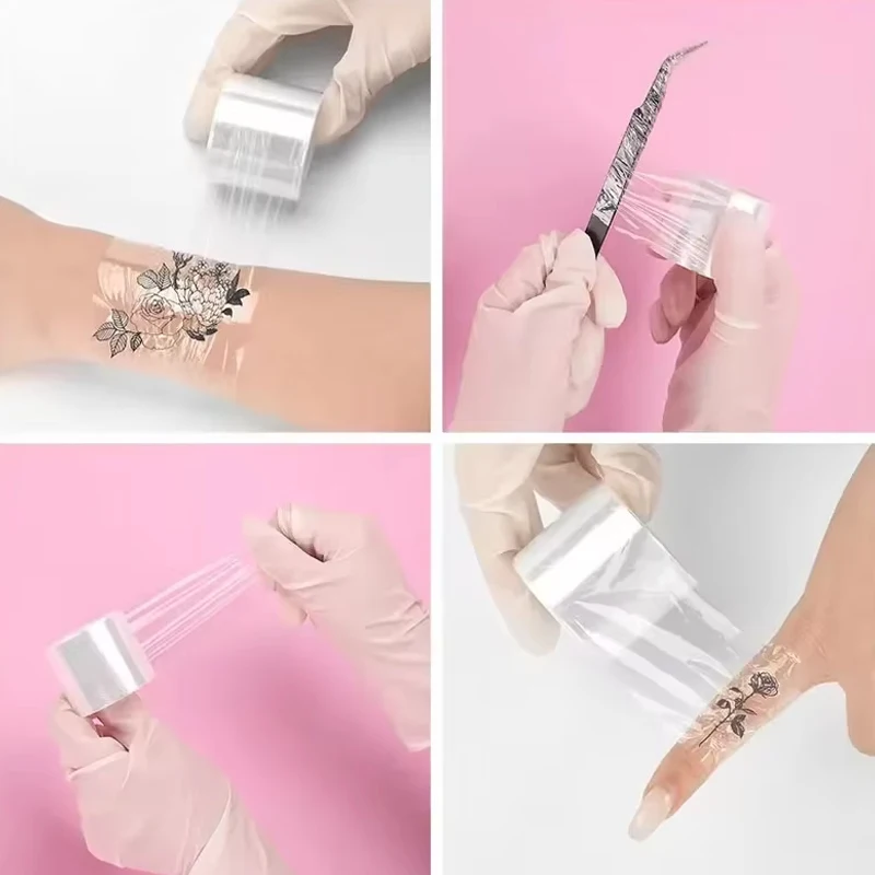 200m/Roll Clear Makeup Film Lip Eyebrow Tattoo Wrap Cover Eyelash Extension Glue Remover Lash Perm Lifting Film Microblade Tool - view 4