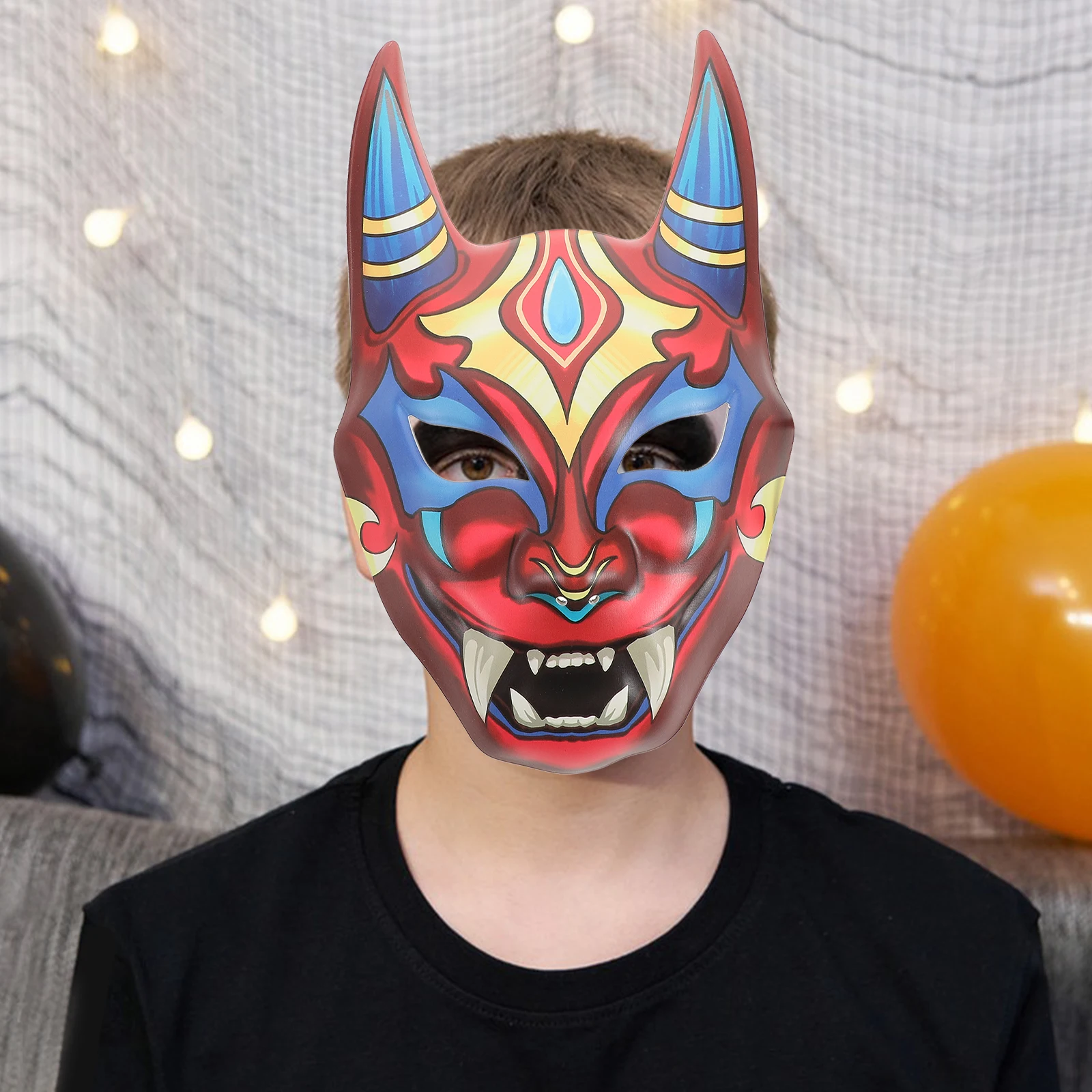 

Japanese Cosplay Mask Halloween Party Costume Mask Cosplay Mask Japanese Drama Mask Stage Performing Mask Reusable Party Mask