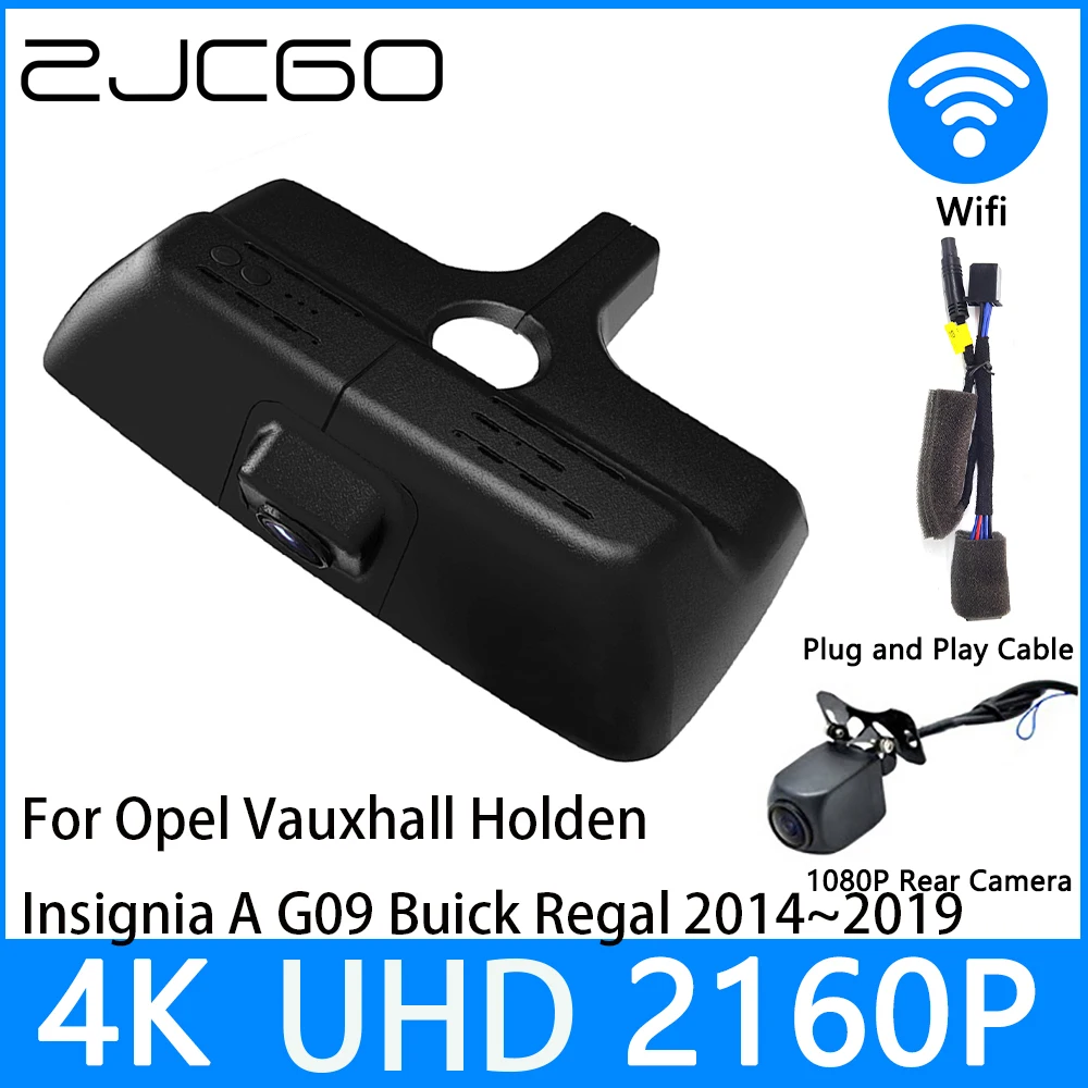 ZJCGO Dash Cam 4K UHD 2160P Car Video Recorder DVR Night Vision for Opel Vauxhall Holden Insignia A G09 Buick Regal 2014~2019