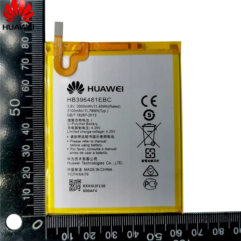 Hua Wei Original Replacement Phone Battery HB396481EBC For Huawei Ascend G7 Plus / G8 / G8X / Honor 5A / 5X / Maimang 4 3000mAh