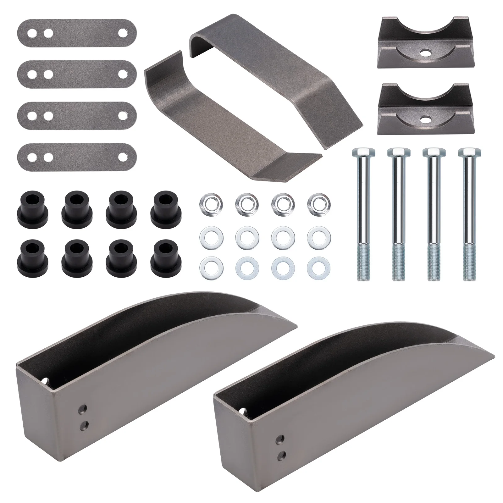 Rear Leaf Spring Relocation Pocket Set for Chevy Belair 150 210 1955 1956 1957
