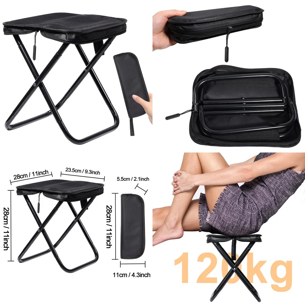 

camping chairPortable Folding Stool Lightweight Compact Camping Chair for Hiking Fishing Outdoor Travel Picnic Backpacking