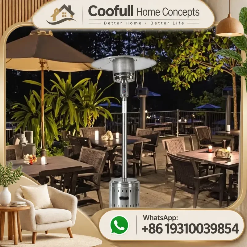 Stainless Steel Mushroom Heater With USA Regulator Hose For Outdoor Patio Garden Camping Portable Propane Gas Warmer
