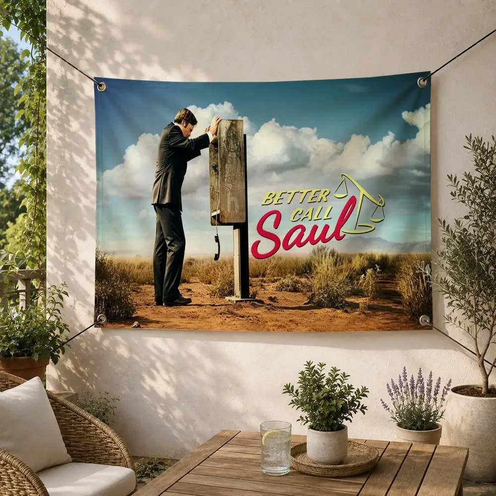 Series Crime B-Better Call Saul Drama Flags Decorative Flag Banner for Outdoor Garden Yard Camping Party Home Wall Hanging Decor