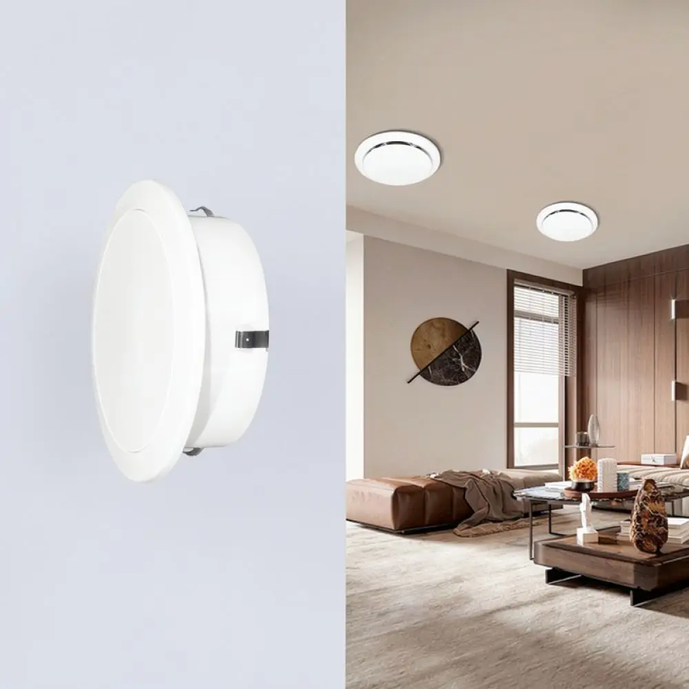 Round Duct Grille Air Vent Cover Abs Spring Clip For For Muye Indoor Ventilation System Exhaust Extraction Fan Diffuser